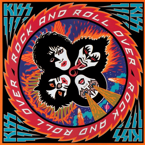 KISS' iconic rock and roll over sticker
